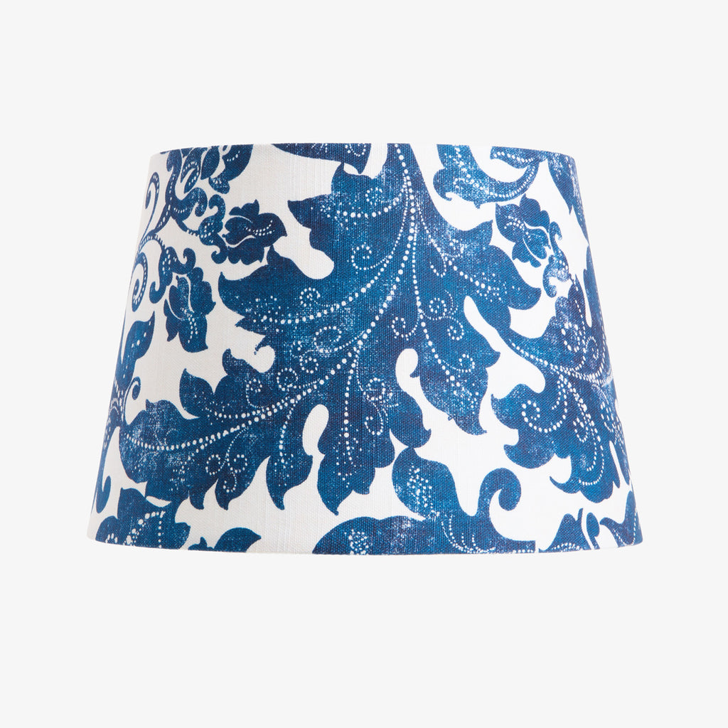 Batik Navy Lamp Shade (26cm) Front View