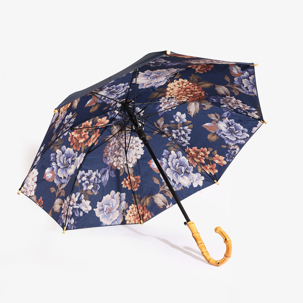 Night Garden Print Umbrella Floral Print Inside