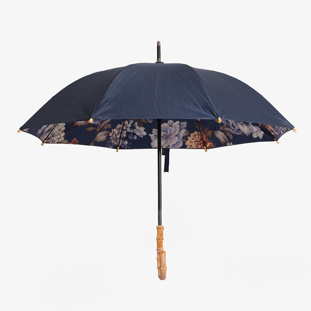 Night Garden Print Umbrella Open