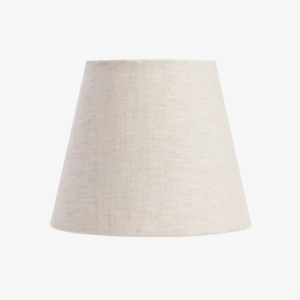 Linen Lamp Shade (Oatmeal, 17cm) Front View