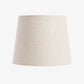 Linen Lamp Shade (Oatmeal, 20cm) Front View