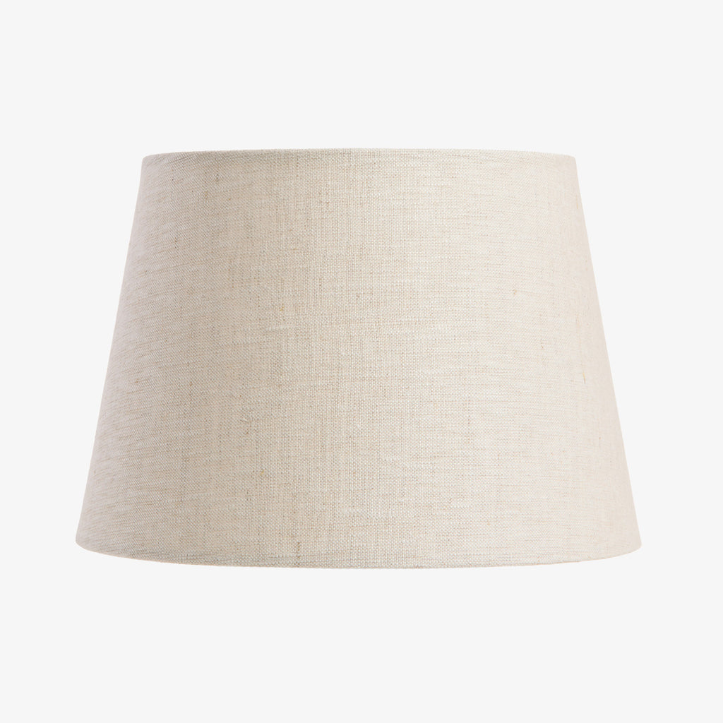 Linen Lamp Shade (Oatmeal, 26cm) Front View