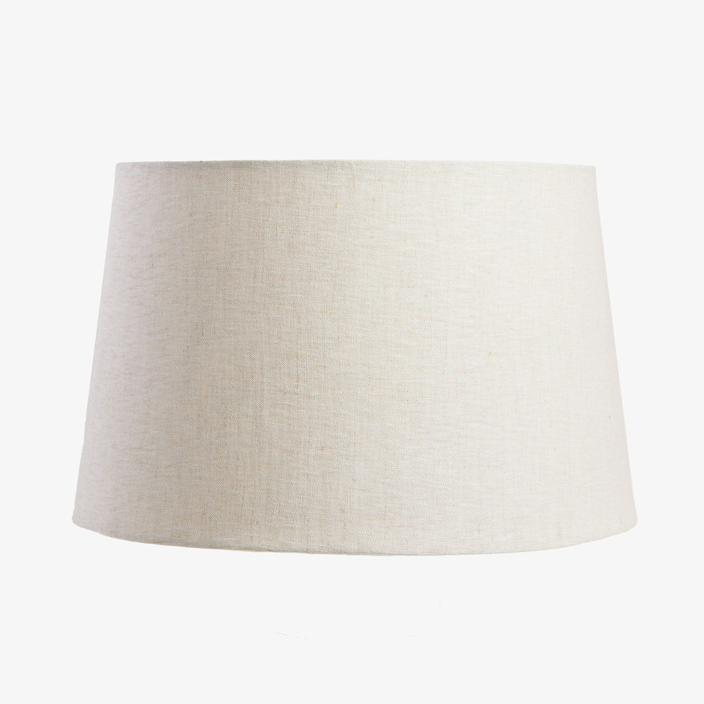 Linen Lamp Shade (Oatmeal, 40cm) Front View