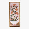 Orange Bloom Print In Bamboo Frame Front View