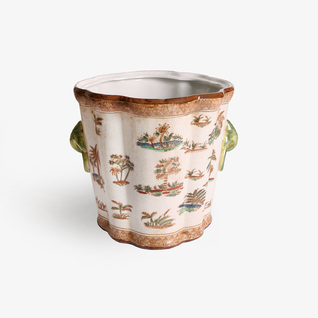 Orange Royal Palm Planter Product Image