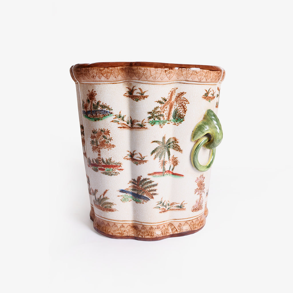 Orange Royal Palm Planter Product Image