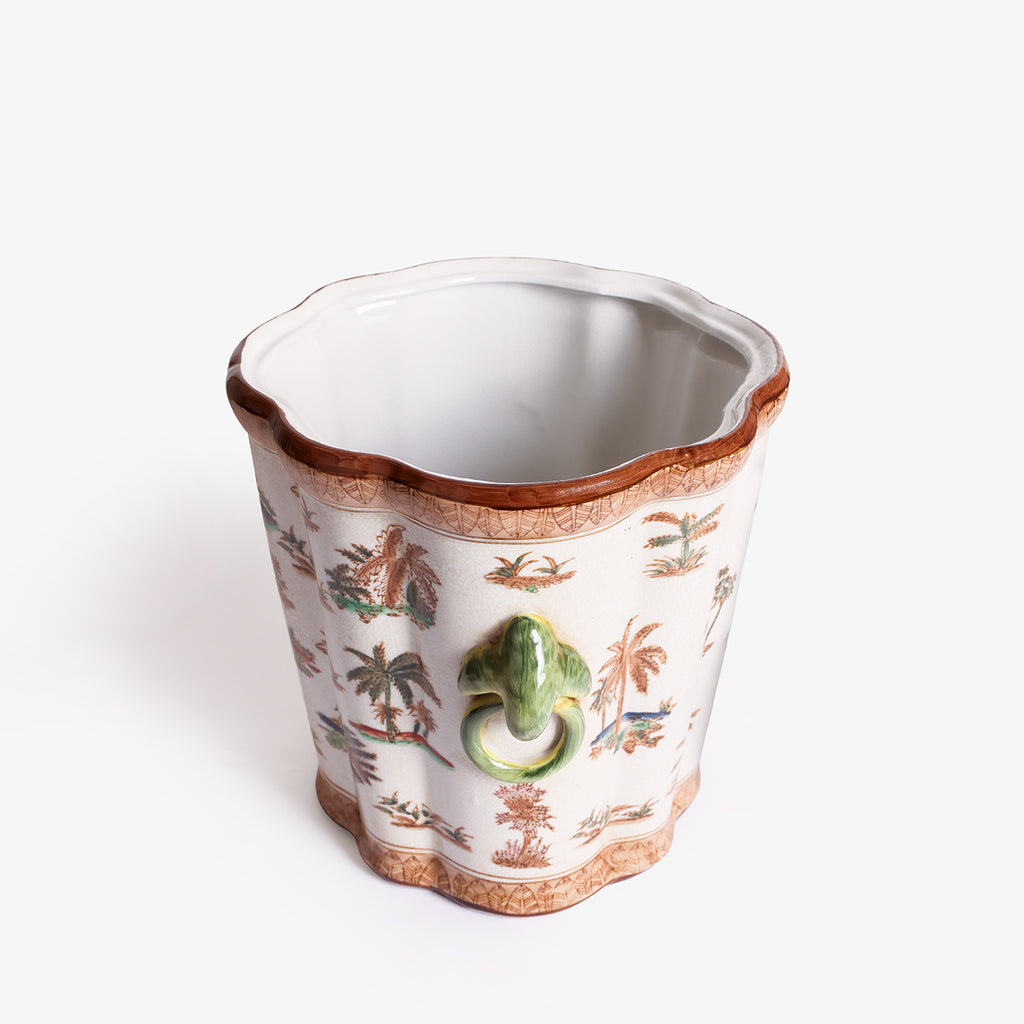 Orange Royal Palm Planter Product detail