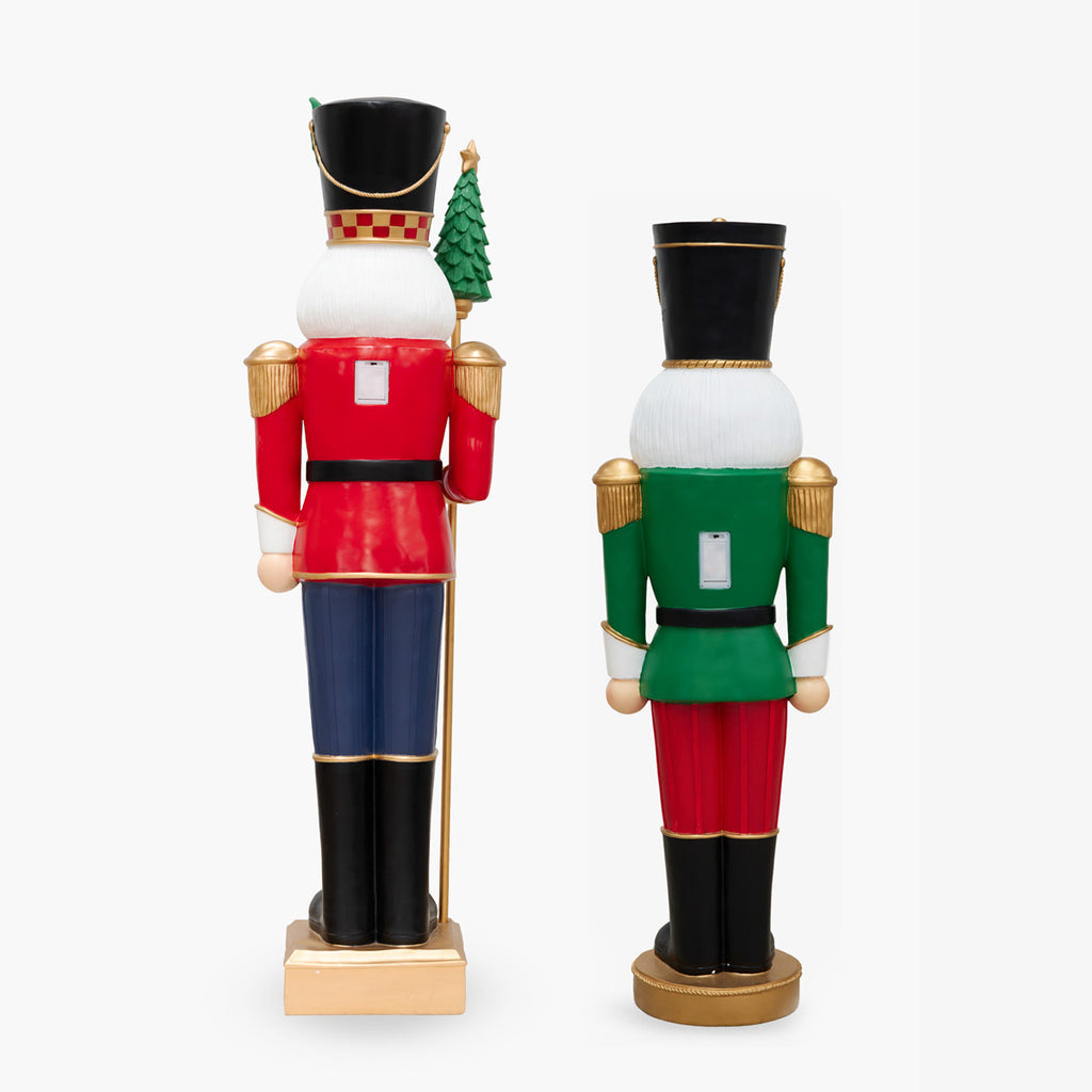 Back view of Oversized Nutcrackers With Lights (Colourful) 