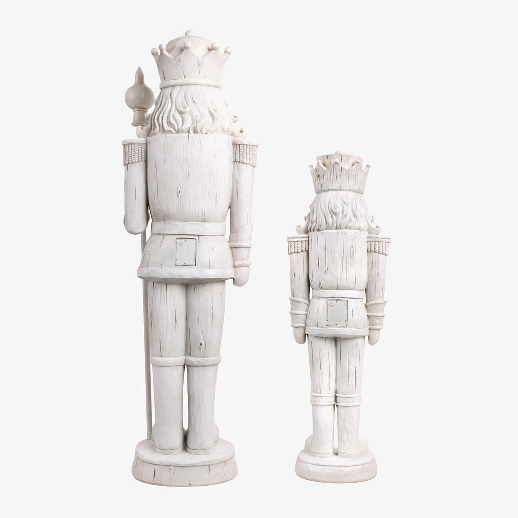 Oversized Nutcrackers With Lights (White) Back