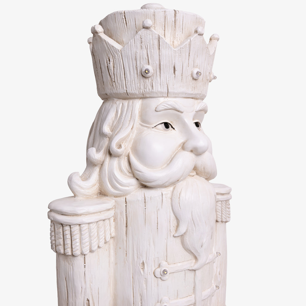 Oversized Nutcrackers With Lights (White) close up
