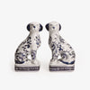 Dynasty Chinoiserie Style Pair Of Dogs Statue Hero