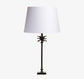 Palm Brown Lamp With White Shade Product