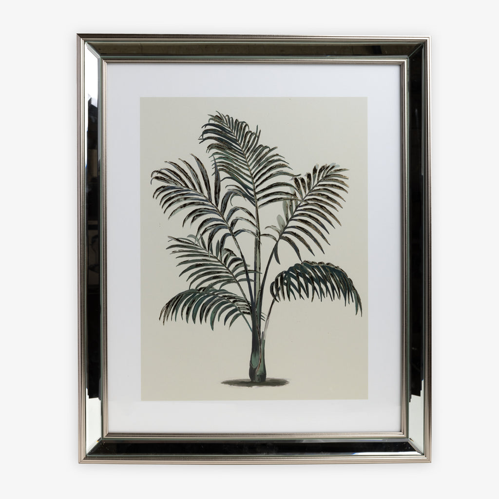 Palm Print Artwork With Mirror Frame D