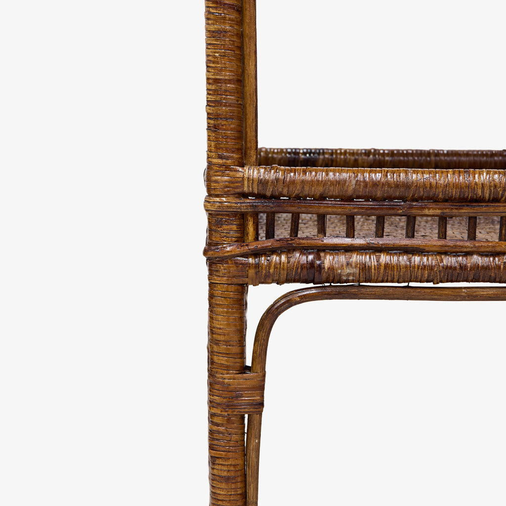 Panama Rattan Console (Brown) Close Up
