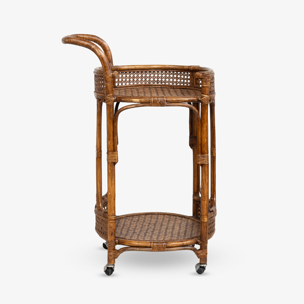 Panama Rattan Bar Cart (Brown)