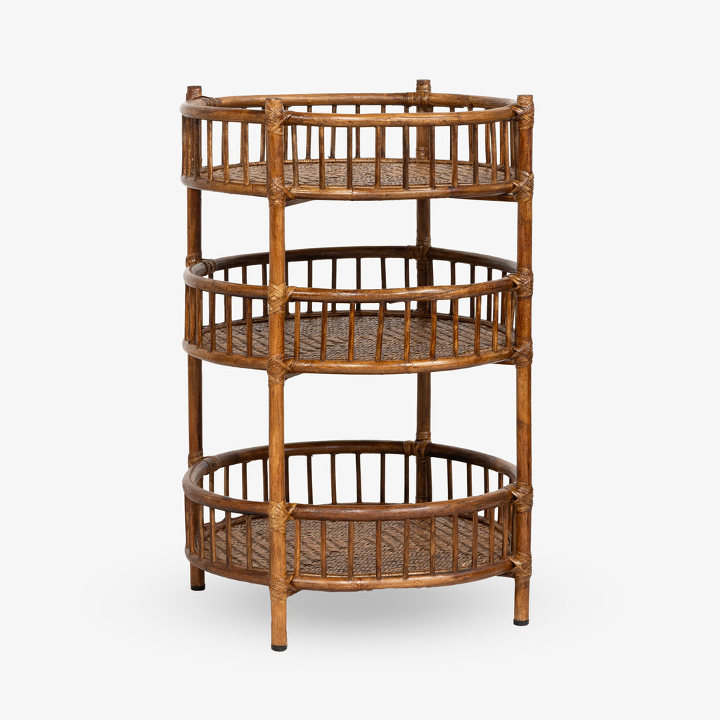 Panama Rattan Entrance Table Shelves