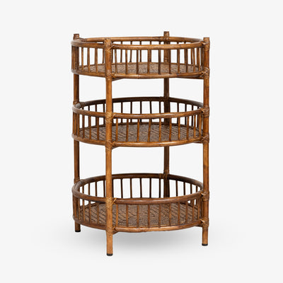 Panama Rattan Entrance Table Shelves