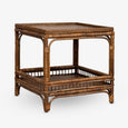 Panama Rattan Square Side Table (Brown)