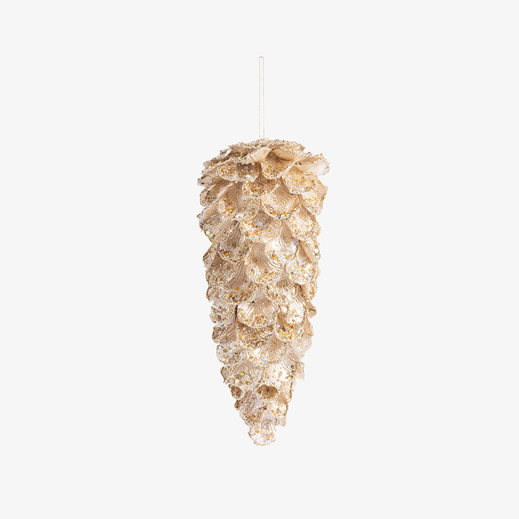 Pinecone Champagne Ornament