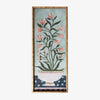 Pink Bloom Print In Bamboo Frame Front View
