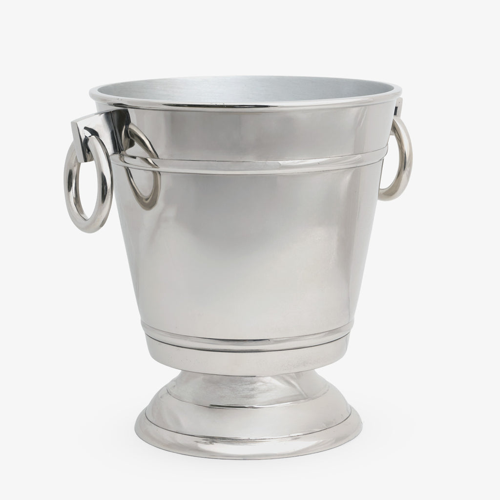 Wine Bucket With Handles (Silver) Side View