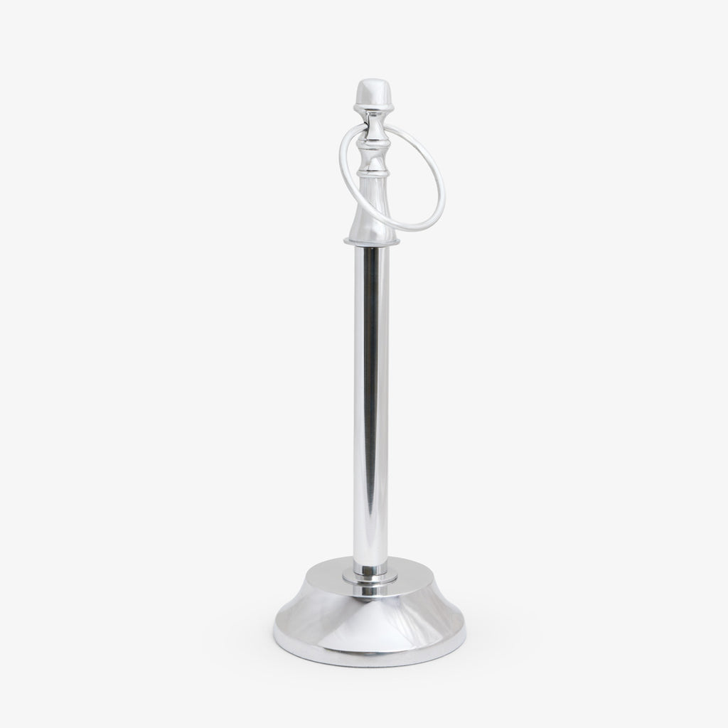 Paper Towel Holder (Silver) Front View