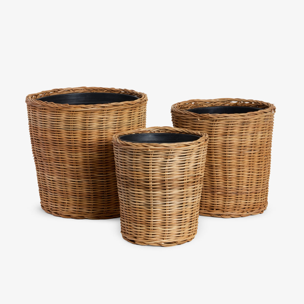 Rattan Dalat Waste Bins group Shot