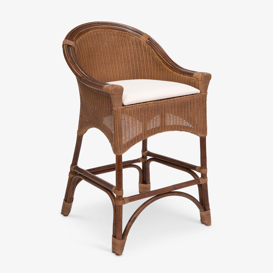 Rattan Rangoon Counter Stool Brown