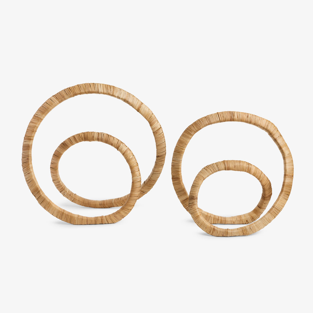 Rattan Sculpture (Set of 2) Front View