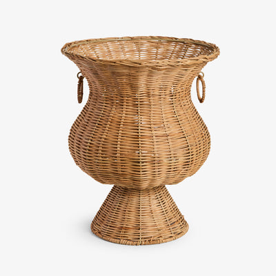 Rattan Vase Basket 38cm Front View