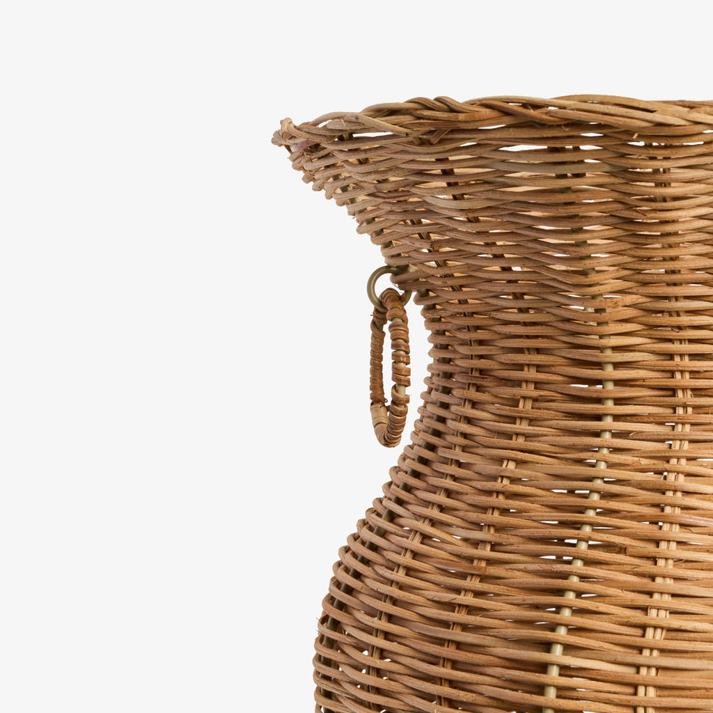 Rattan Vase Basket 38cm Close Up
