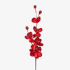 Artificial Magnolia Blossom Spray (Red) Close Up