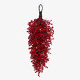 Red Berry Teardrop with Lights 75cm Front View