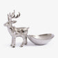 Reindeer Metal Bowl (Silver)