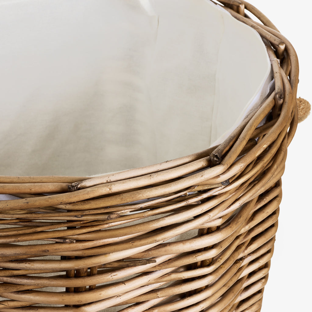 Round Willow Baskets Close Up of Edge