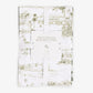 Wild Palm & Beaches Green Toile Tea Towels (Set of 2) Front View