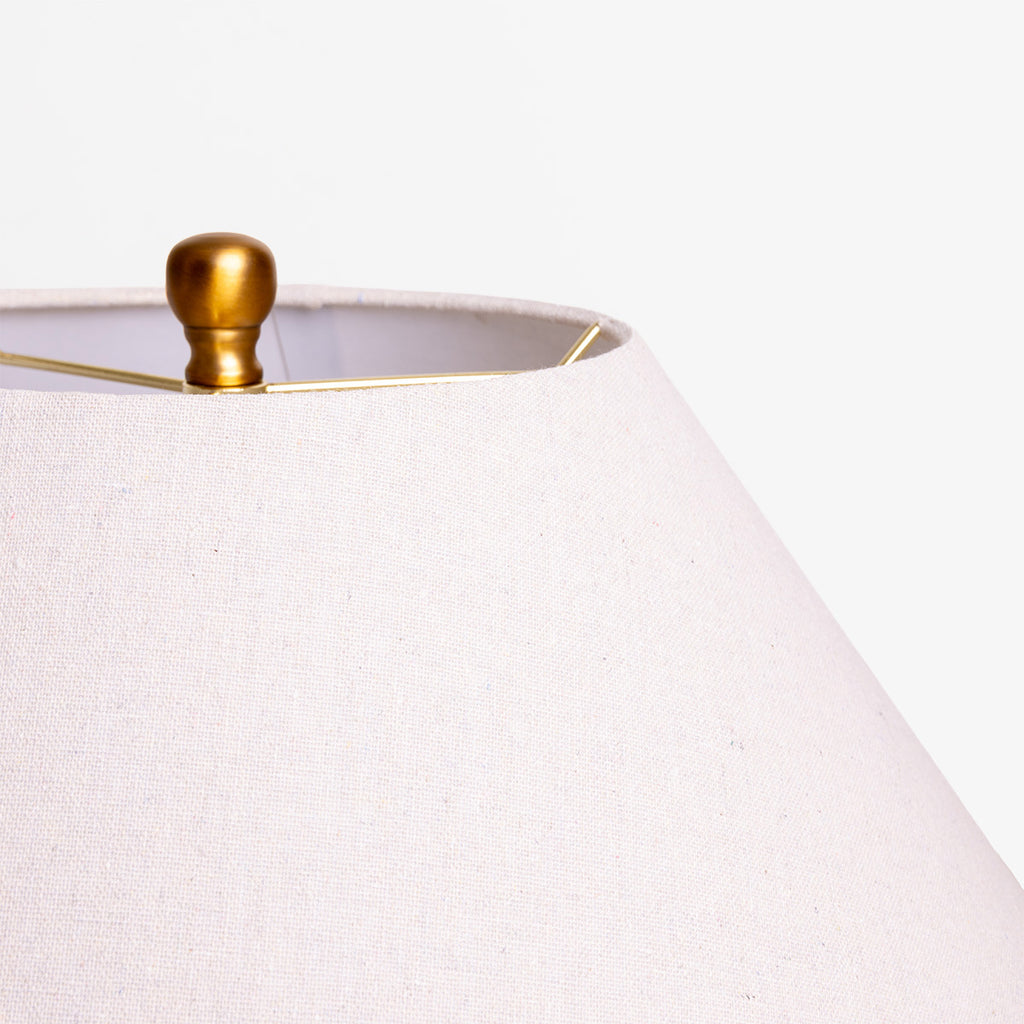 Sandy Concrete Lamp with Shade Detail
