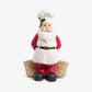 Santa Ornament With Bucket Front View