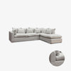 Slipcover: Clara Modular Sofa (Oyster Grey) Front View