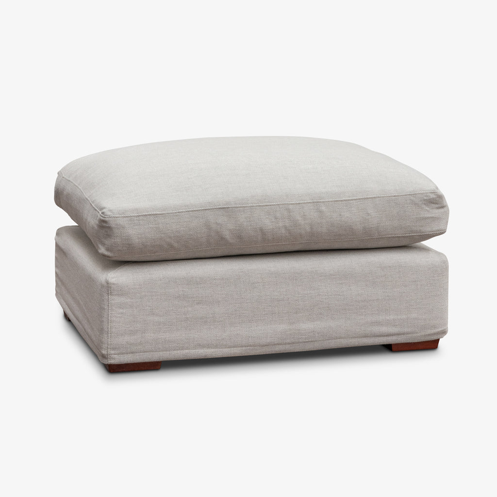 Slipcover: Clara Ottoman (Oyster Grey)