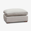 Clara Ottoman (Oyster Grey) Front