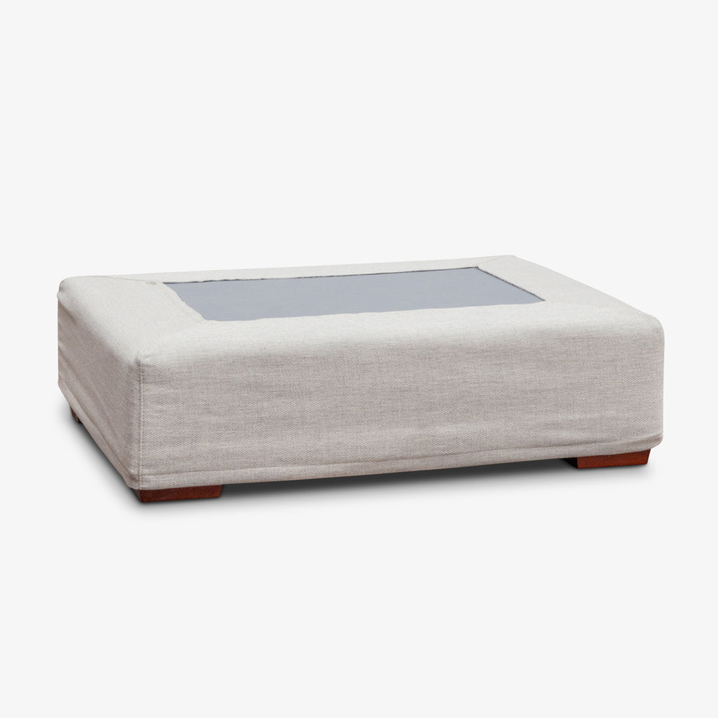 Slipcover: Clara Ottoman (Oyster Grey) Base