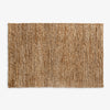 Soumar Hand Woven Jute Rugs (Sand) Front