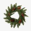 Spruce Pinecone Candle Rings Front View