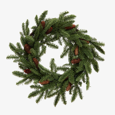 Spruce Pinecone Wreaths Front View