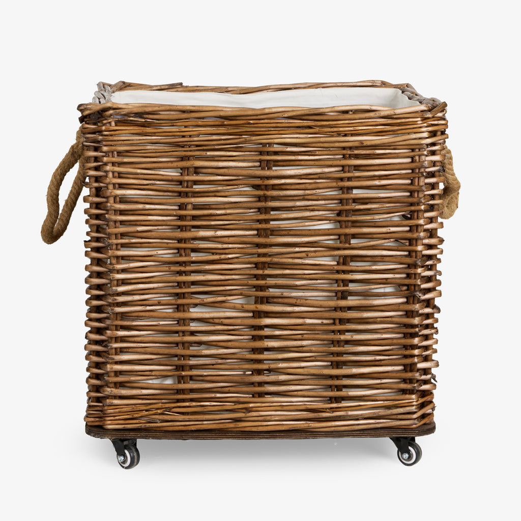 Square Willow Baskets Front View