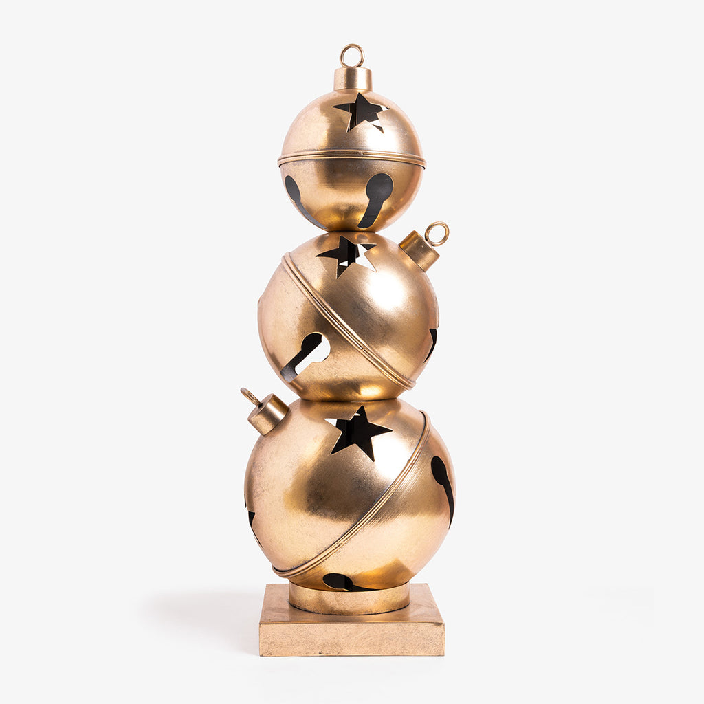 Star Bell Ornament Stack 3 65cm (Gold)