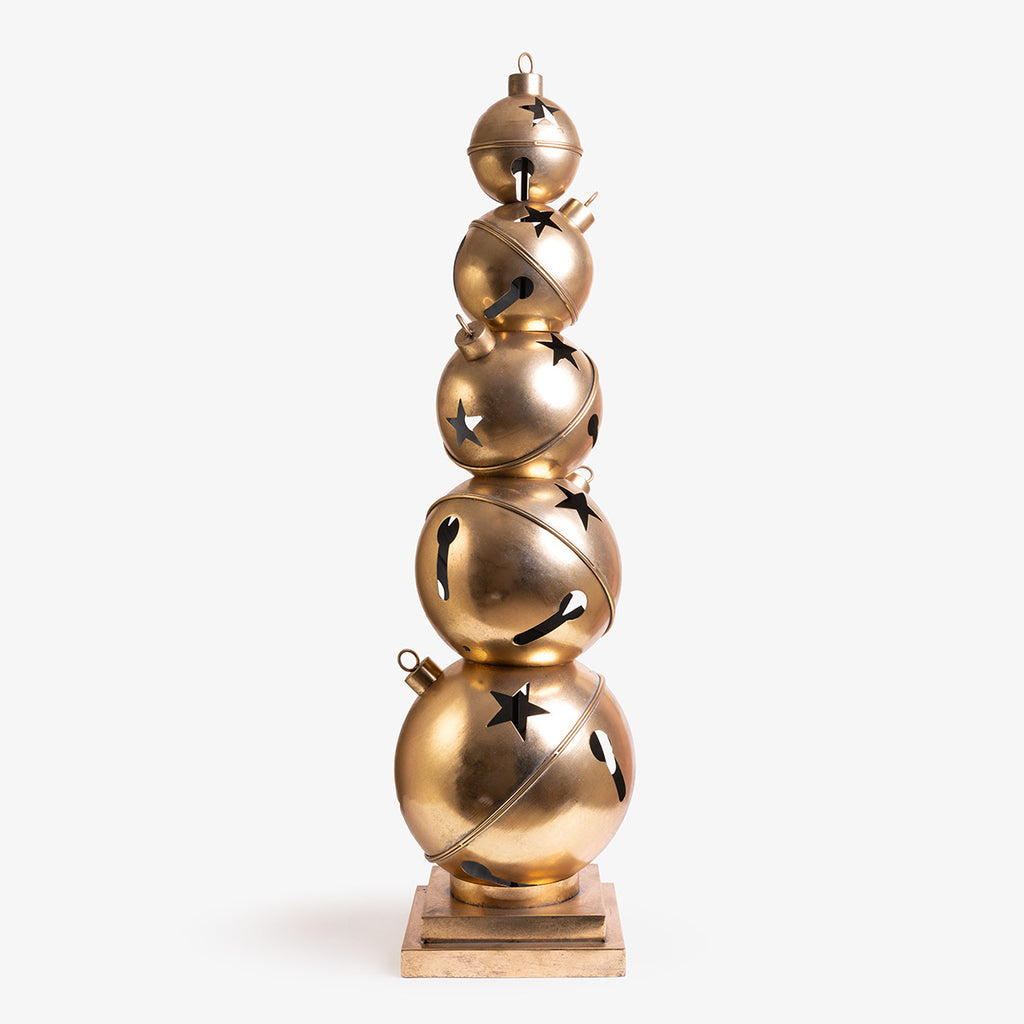Star Bell Ornament 5 Stack 130cm (Gold)