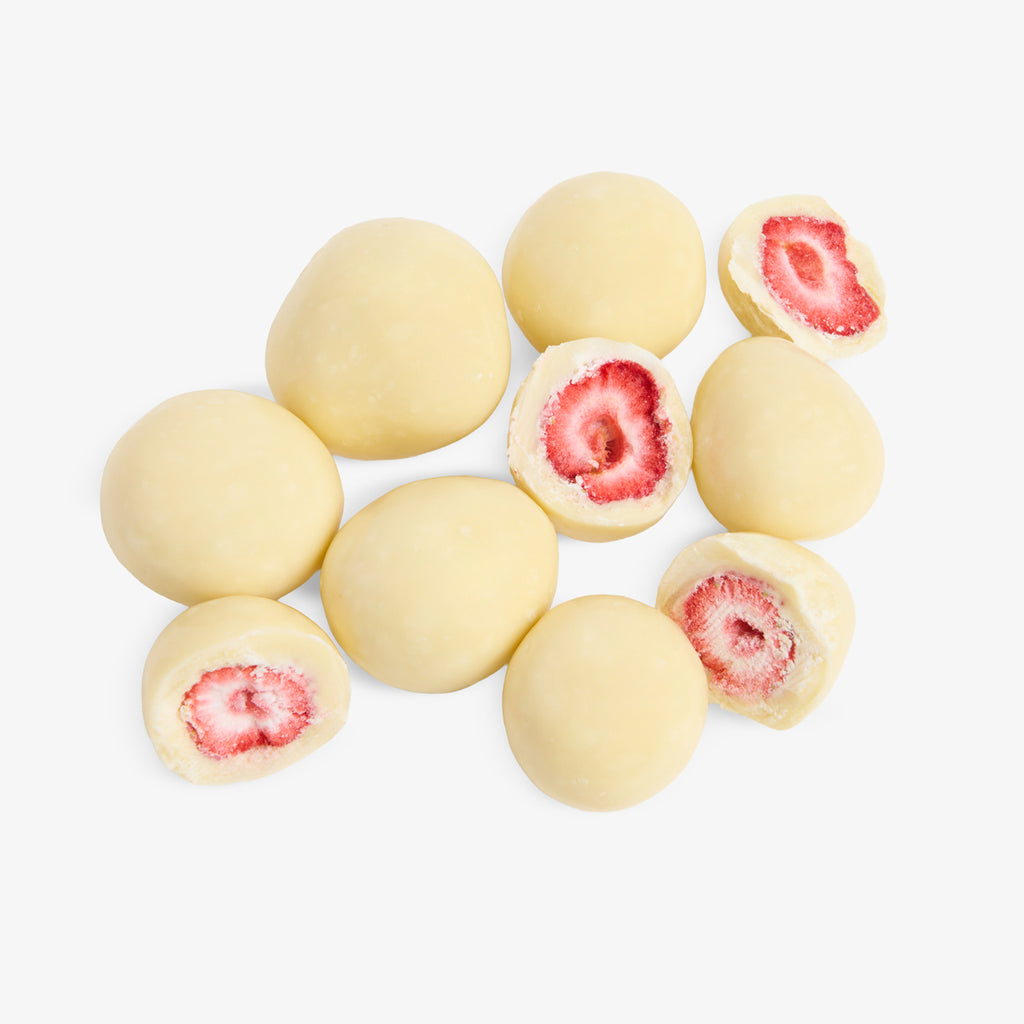 Strawberries Covered In White Chocolate 150g Strawberries