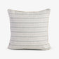 Stripe Linen Blend Cushion Cover Natural Front View